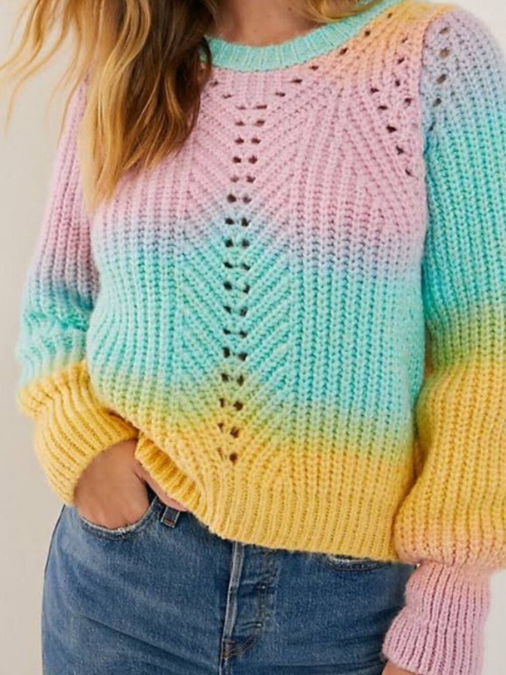Anthropologie Jovie Tie Dye Sweater